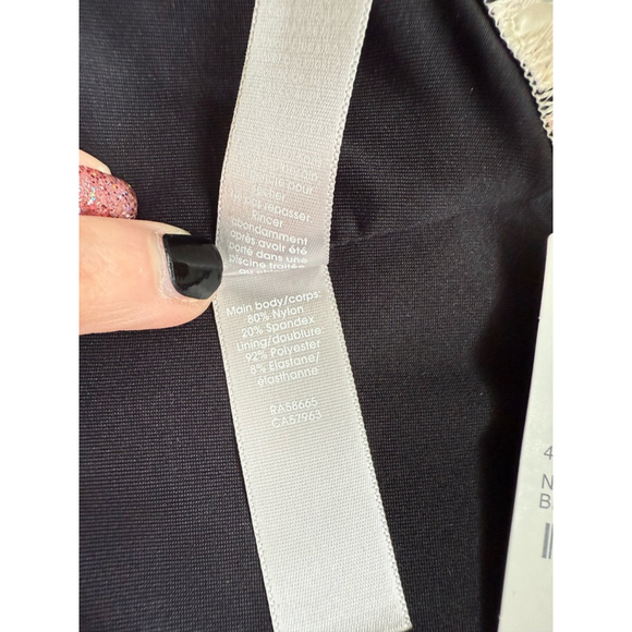 NWT Nordstrom Chelsea One Shoulder Leopard Bikini Top size Large - Picture 8 of 8